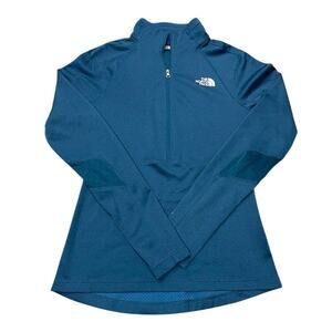 The North Face Womens S 1/2 Zip Long Sleeve Athletic Running FlashDry Athleisure
